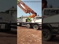 کامیون پمپ بتن دست دوم شاسی اسکانیا 56 متری صنایع سنگین زوملیون 2014