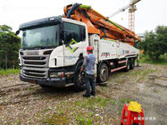 8×4 Used Concrete Pump Truck Scania Chassis Used Concrete Boom Pump