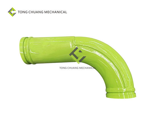 خط لوله پمپ بتن آهنی دوجداره زانویی 90 درجه 125*R275-90°+225mm