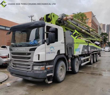 کامیون پمپ بتن دست دوم SCANIA شاسی زوملیون 2018 63 متر