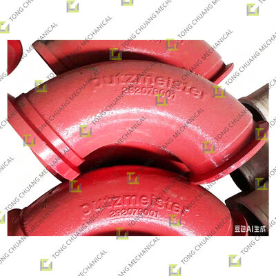 150A90R280 شماره 2 لوله زانویی، لوله خم شماره 2 برای ماشین آلات بتن، پمپ بتن شماره 2 زانویی، پمپ نصب شده بر روی کامیون شماره 2 اتصال خم، لوله زانویی بتن سنگین شماره 2